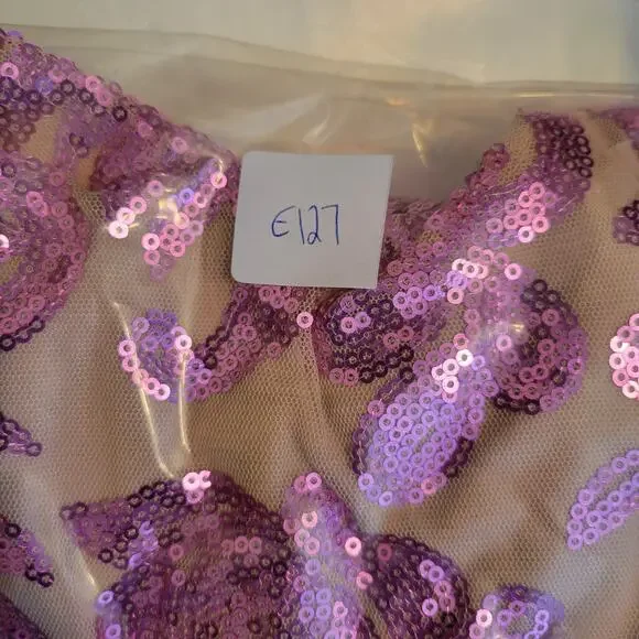 Bebe Women Sequin Open Back Sparkle Mesh Short Dress Size Medium Pink Y2k Barbie - Picture 14 of 14